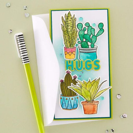 Spellbinders - Succulents Etched Dies by Simon Hurley