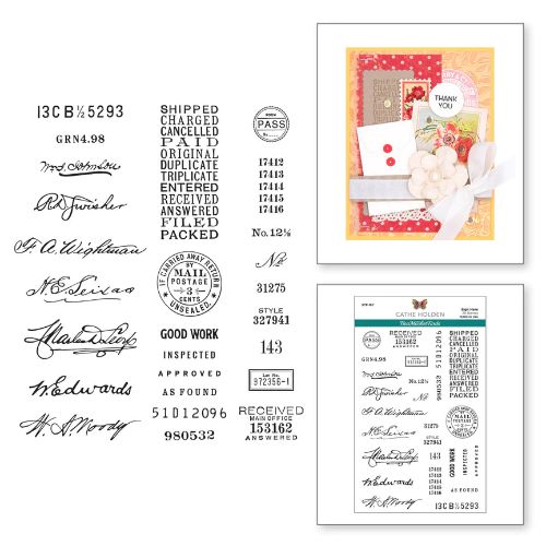 Spellbinders - Sign Here Clear Stamp Set