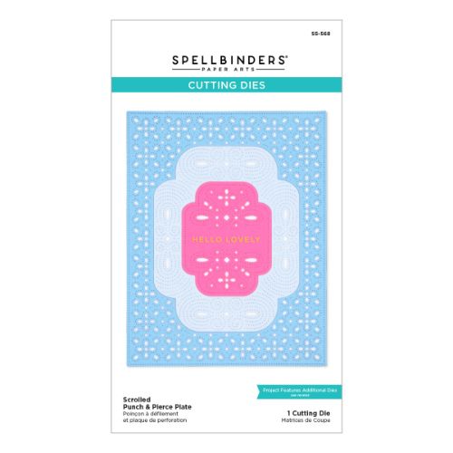 Spellbinders - Scrolled Punch & Pierce Plate Etched Die