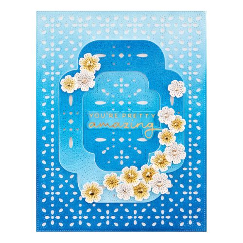Spellbinders - Scrolled Punch & Pierce Plate Etched Die
