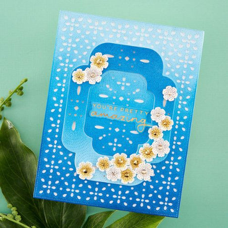 Spellbinders - Scrolled Punch & Pierce Plate Etched Die