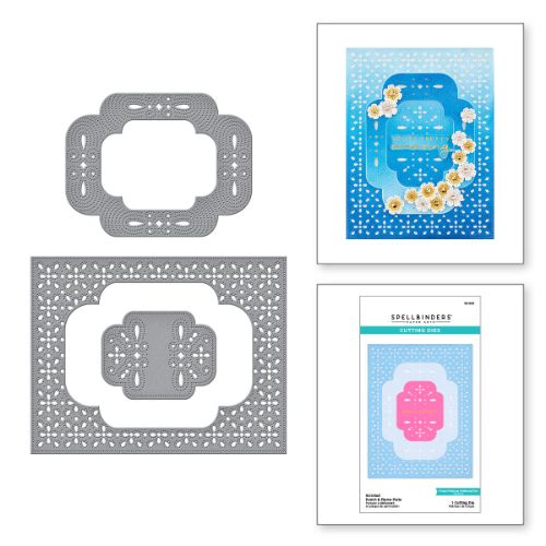 Spellbinders - Scrolled Punch & Pierce Plate Etched Die