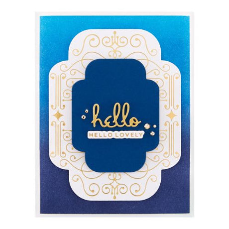 Spellbinders - Thanks Enclosed Sentiments Etched Dies