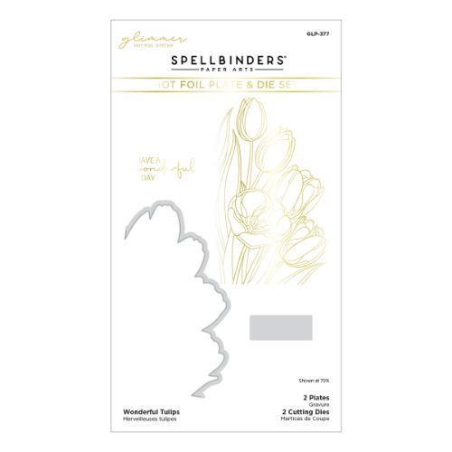 Spellbinders - Wonderful Tulips Glimmer Hot Foil Plate & Die Set