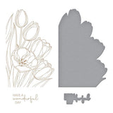 Spellbinders - Wonderful Tulips Glimmer Hot Foil Plate & Die Set