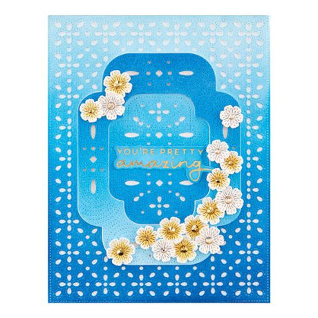 Spellbinders - Making Me Smile Sentiments Glimmer Hot Foil Plate & Die Set
