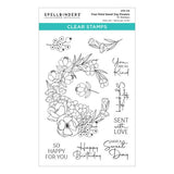 Spellbinders - Four Petal Sweet Day Flowers Clear Stamp Set