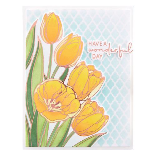 Spellbinders - Wonderful Tulips Layered Stencils