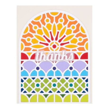 Spellbinders - Stained Glass Window Etched Dies by Simon Hurley