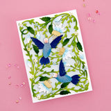 Spellbinders - Delicate Floral Hummingbirds Etched Dies