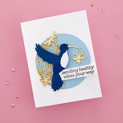Spellbinders - Hummingbird and Lily Etched Dies