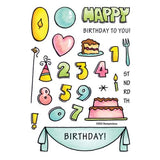 Stampendous - FransFormer&#x2122; Birthday Clear Stamps