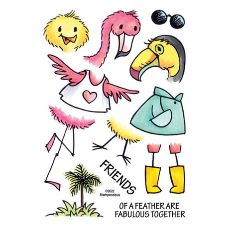 Stampendous - FransFormer™ Feathers Clear Stamps