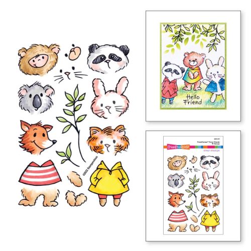 Stampendous - FransFormer&#x2122; Furry Friends Clear Stamps