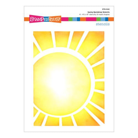 Stampendous - Sunny Backdrop Stencils