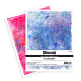 Stampendous - Pink & Blue Splash Quick Card Backgrounds 4 - 8.5 x 11" Sheets