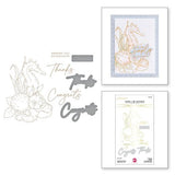 Spellbinders - Seahorse Floral Glimmer Hot Foil Plate & Die Set