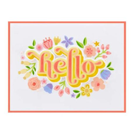 Spellbinders - Cutting Dies - Floral Hello S3-472