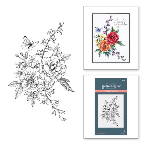 Spellbinders - Butterfly Bouquet Press Plate the from BetterPress Collection