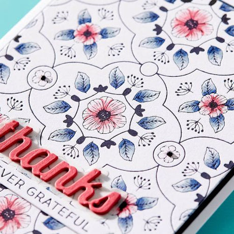 Spellbinders - Floral View Press Plate & Die Set