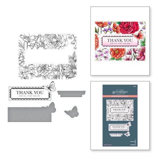 Spellbinders - Butterfly Garden Press Plate & Die Set