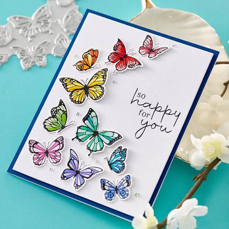 Spellbinders - Butterfly Swirl Press Plate & Die Set