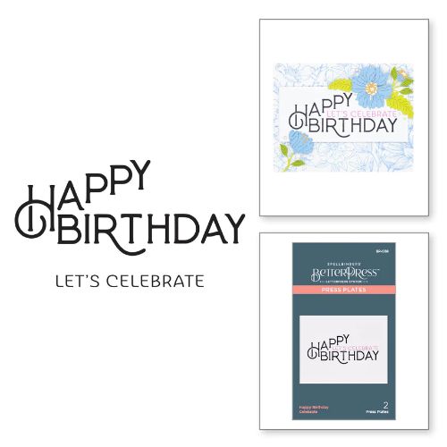 Spellbinders - Happy Birthday Celebrate Press Plate