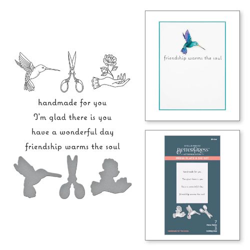 Spellbinders - Handmade for You Icons Press Plate & Die Set
