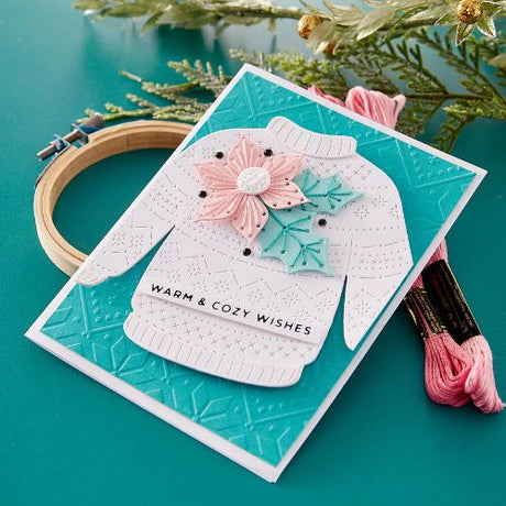 Spellbinders - Stitched Poinsettia & Holly Etched Dies