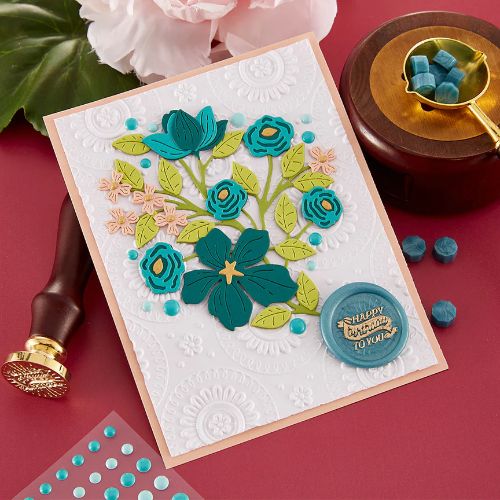 Spellbinders - Mandala Blooms 3D Embossing Folder