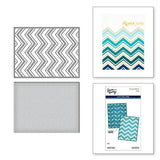 Spellbinders - Zig Zag Chevron Etched Dies