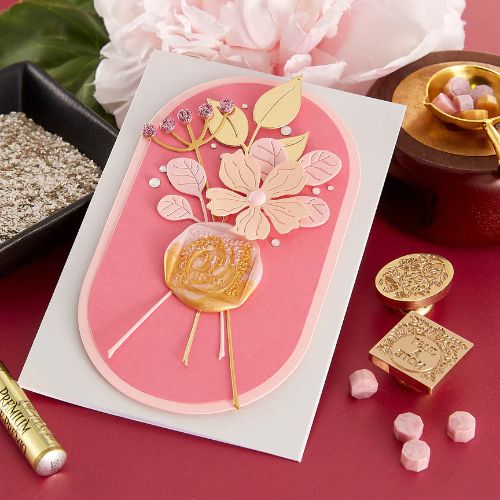 Spellbinders - Sealed Blooming Stems Etched Dies