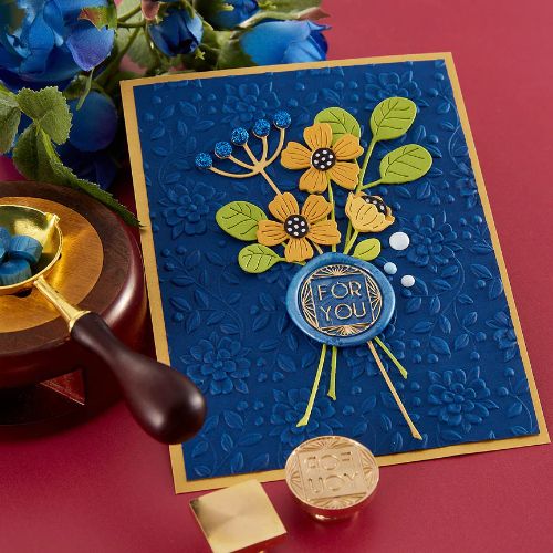 Spellbinders - Sealed Blooming Stems Etched Dies