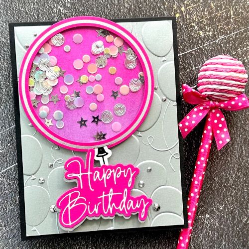Spellbinders - Giant Party Balloon Glimmer Hot Foil Plate & Die Set