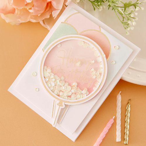 Spellbinders - Giant Party Balloon Glimmer Hot Foil Plate & Die Set