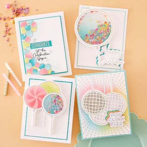 Spellbinders - Giant Party Balloon Glimmer Hot Foil Plate & Die Set