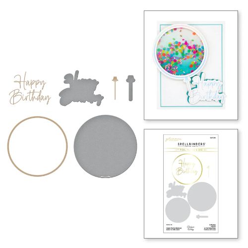 Spellbinders - Giant Party Balloon Glimmer Hot Foil Plate & Die Set