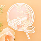 Spellbinders - It's My Party Glimmer Sentiments Hot Foil Plate & Die Set