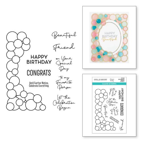 Spellbinders - Party Balloon Garland Clear Stamp Set