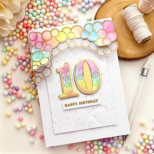 Spellbinders - Floating Balloons 3D Embossing Folder