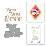 Spellbinders - Glimmering Best Day Hot Foil Plate & Die Set