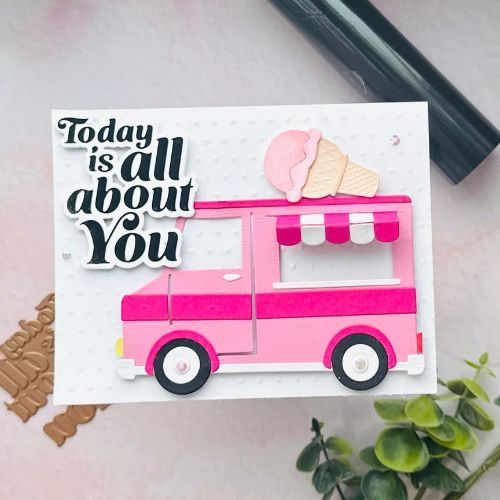 Spellbinders - Glimmering All About You Hot Foil Plate & Die Set