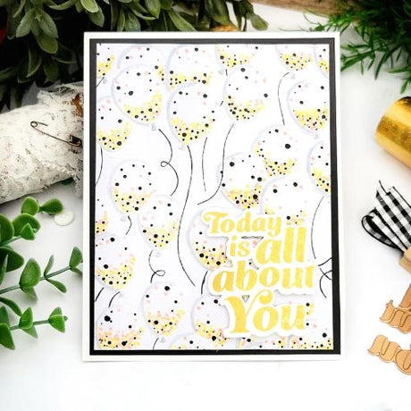 Spellbinders - Glimmering All About You Hot Foil Plate & Die Set