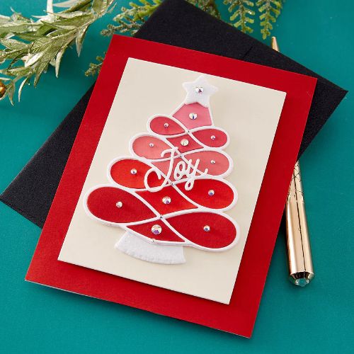 Spellbinders - Stitched Christmas Tree Etched Dies