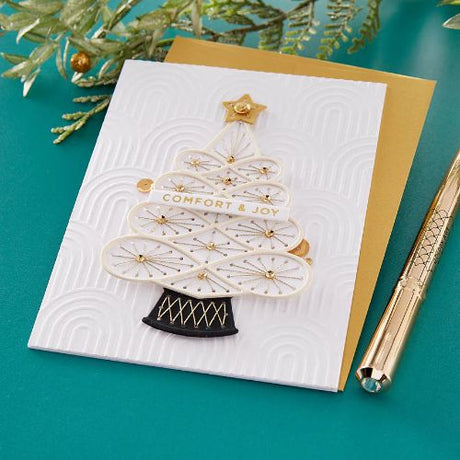 Spellbinders - Stitched Christmas Tree Etched Dies