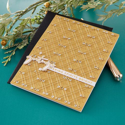 Spellbinders - Stitched Starry Argyle Etched Dies