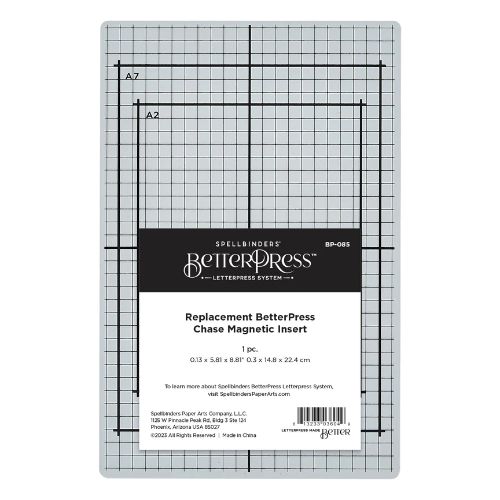 Spellbinders - Replacement BetterPress Chase Magnetic Insert - Postage as per Actual