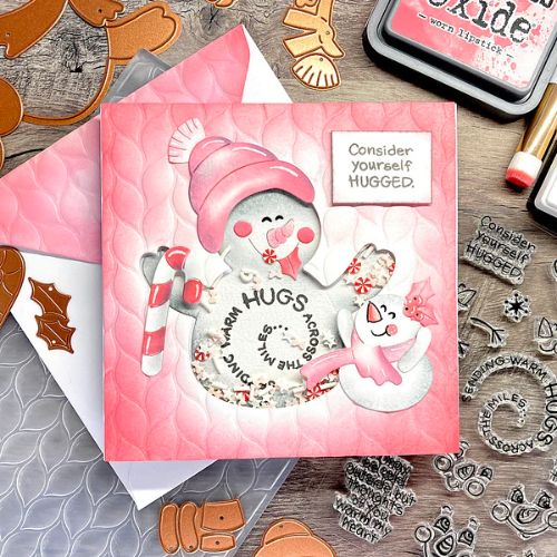 Spellbinders - Snowman Hugs Etched Dies