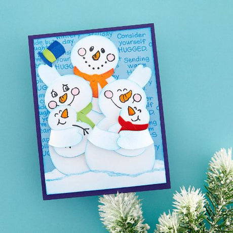 Spellbinders - Snowman Hugs Etched Dies