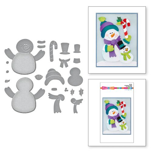 Spellbinders - Snowman Hugs Etched Dies